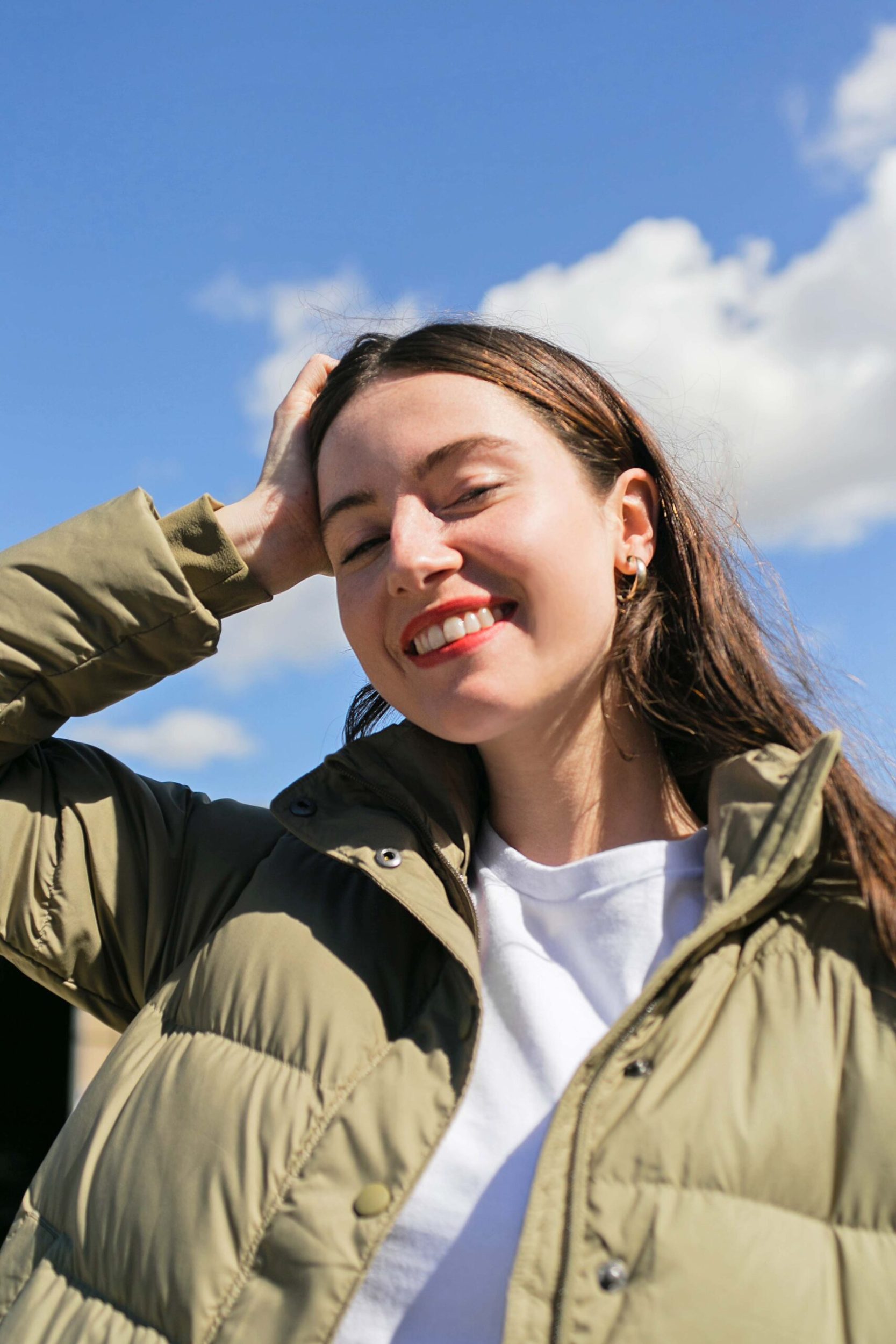 Woman in patagonia jacket