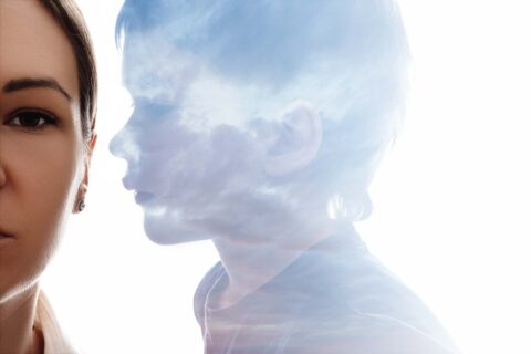 family secret silhouette portrait children fears