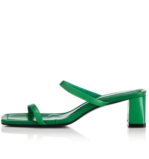 Green Alias Mae Arizona Summer Sandal Heels. 