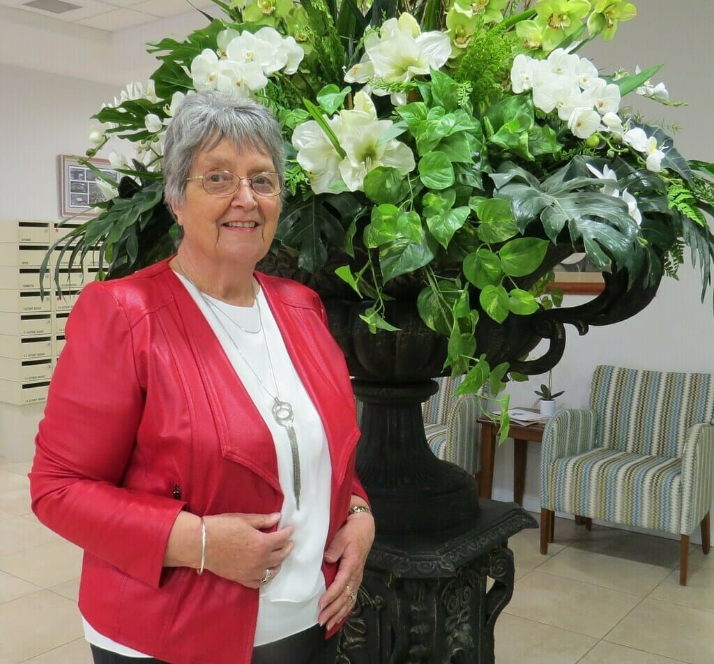 Helen Edgecombe from Tauranga’s Althorp retirement village. 
