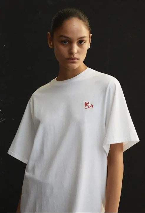 Camilla and Marc relaxed white t shirt