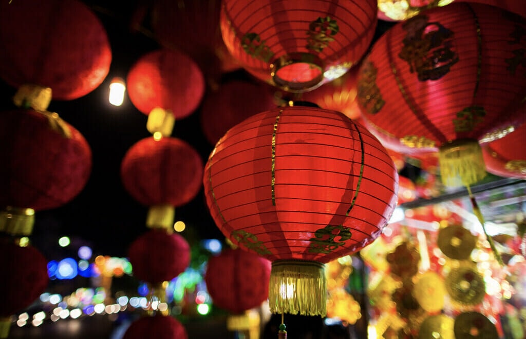 Red lanterns are a significant tradition for new lunar year. 