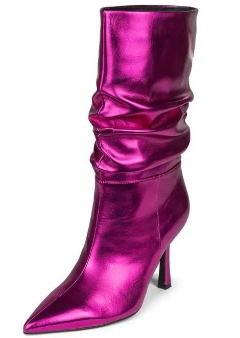 Jeffrey Campbell růžové metalické boty