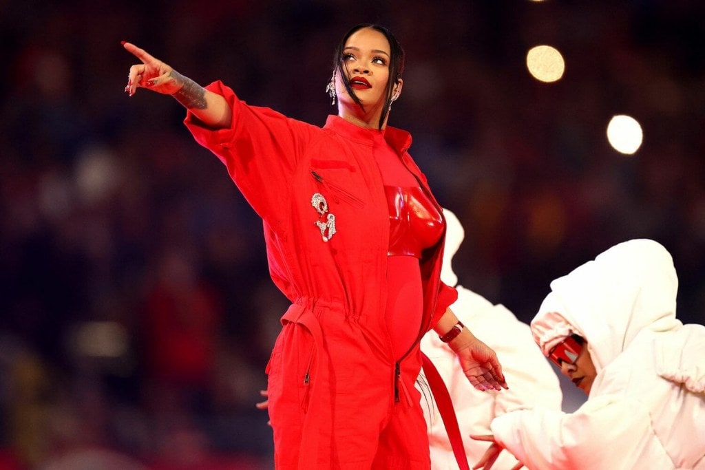 Rhihanna at Superbowl 2023