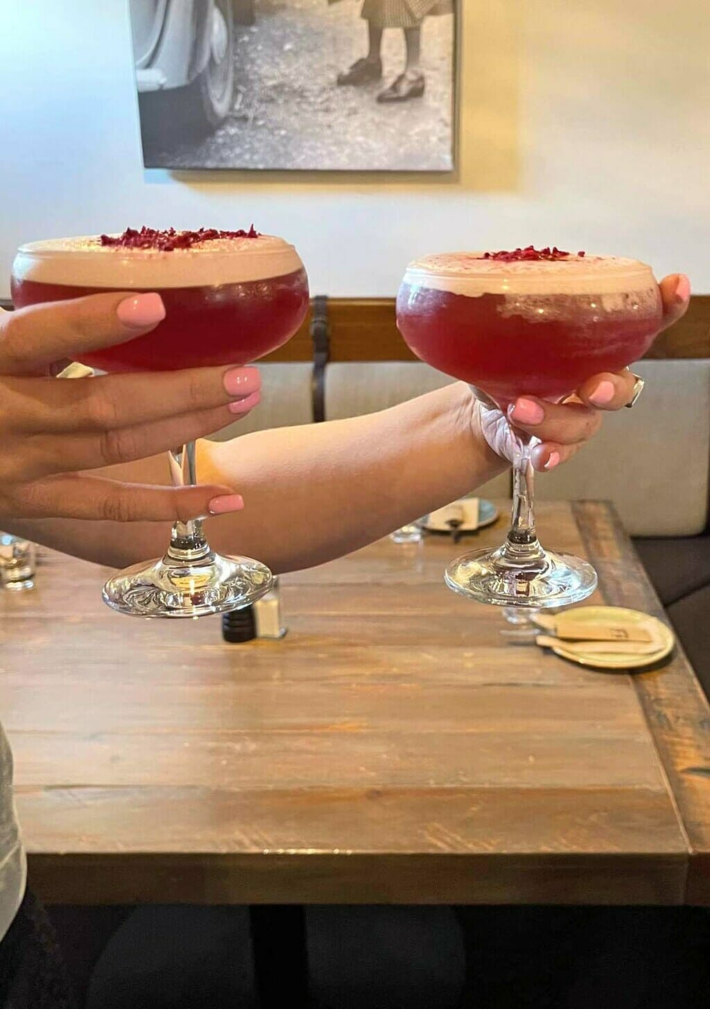 The Rosebud Cocktail At The Fat Farmer, Palmerston North