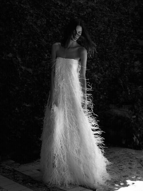 Christie Nicole Wedding Gown Feathered Texture