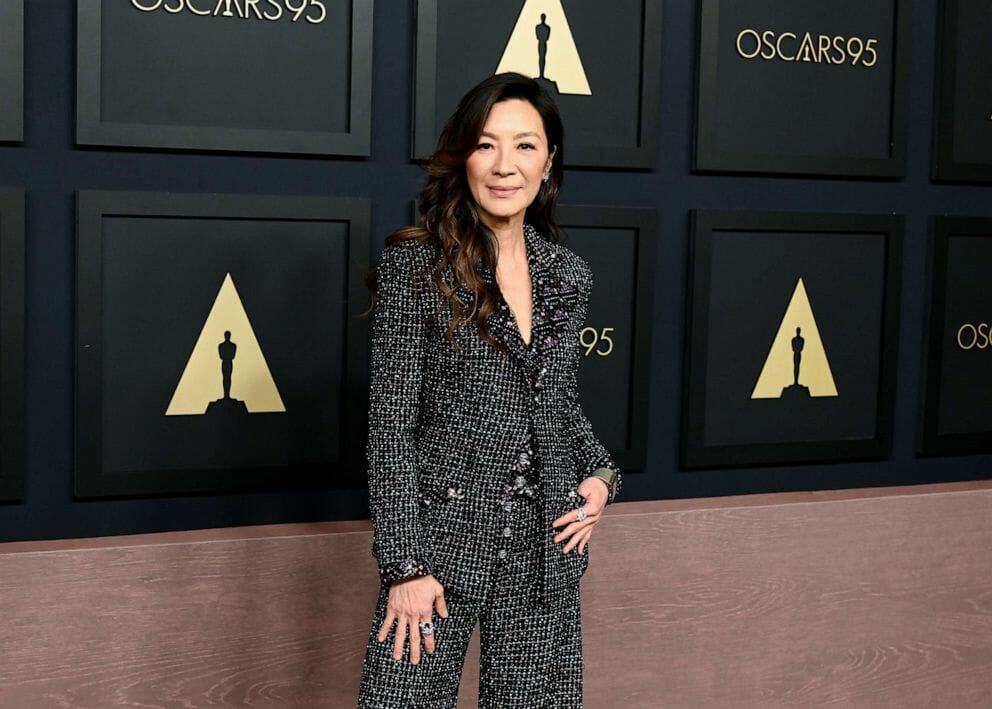 Michelle Yeoh na obědě 95. akademie