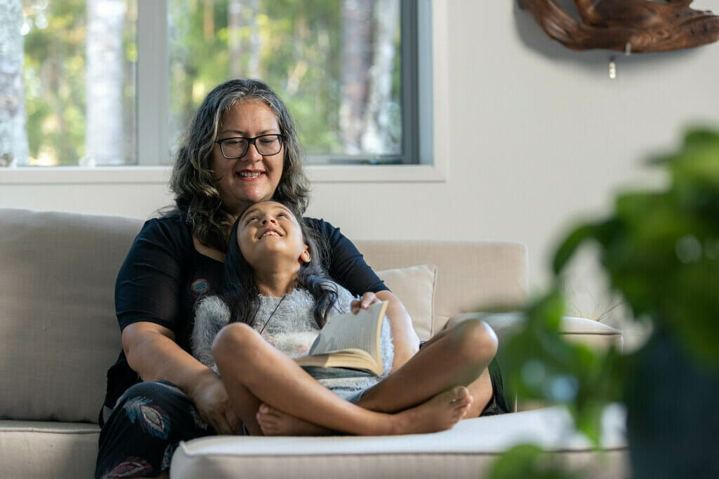 Kim Muriwai and daughter Vassana,