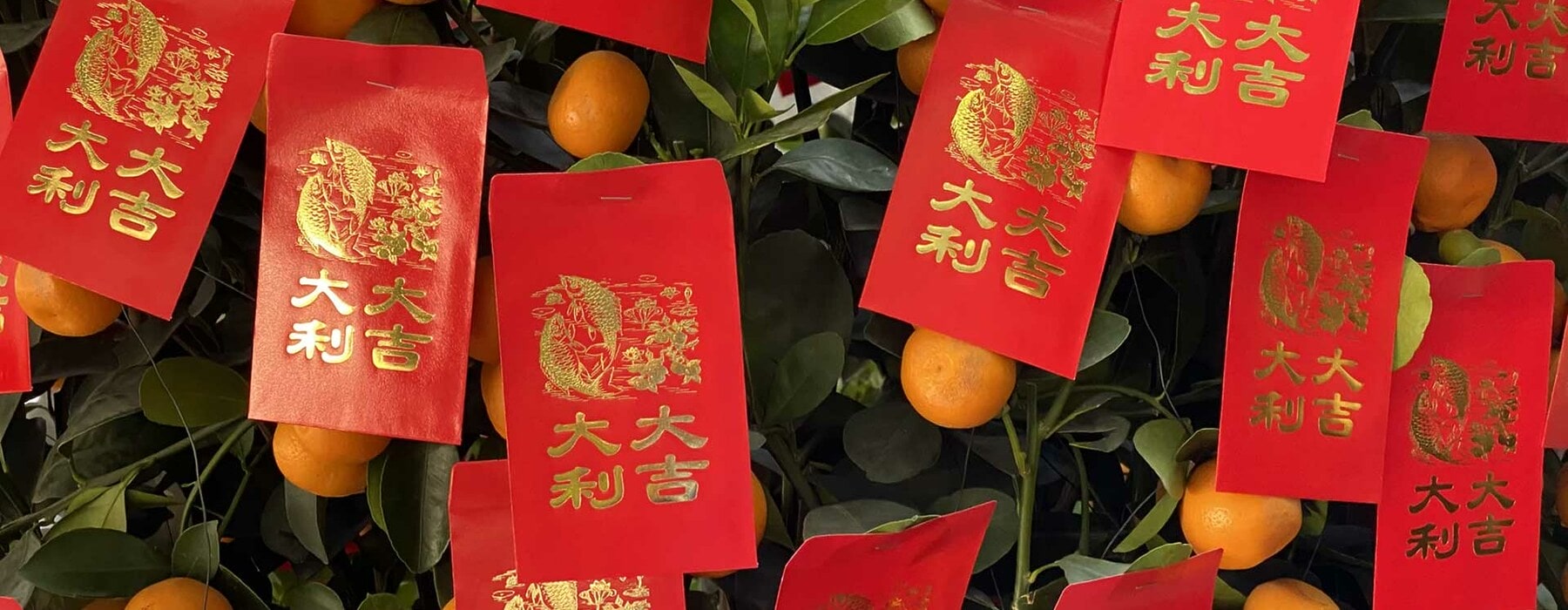 Ang Pao A Red Envelope With Good Words And Lucky Sign Contains