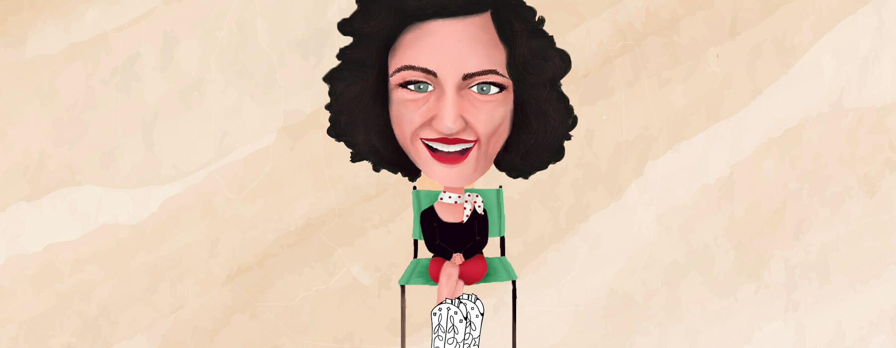 Illustration of Sarah-Kate Lynch wearing boots