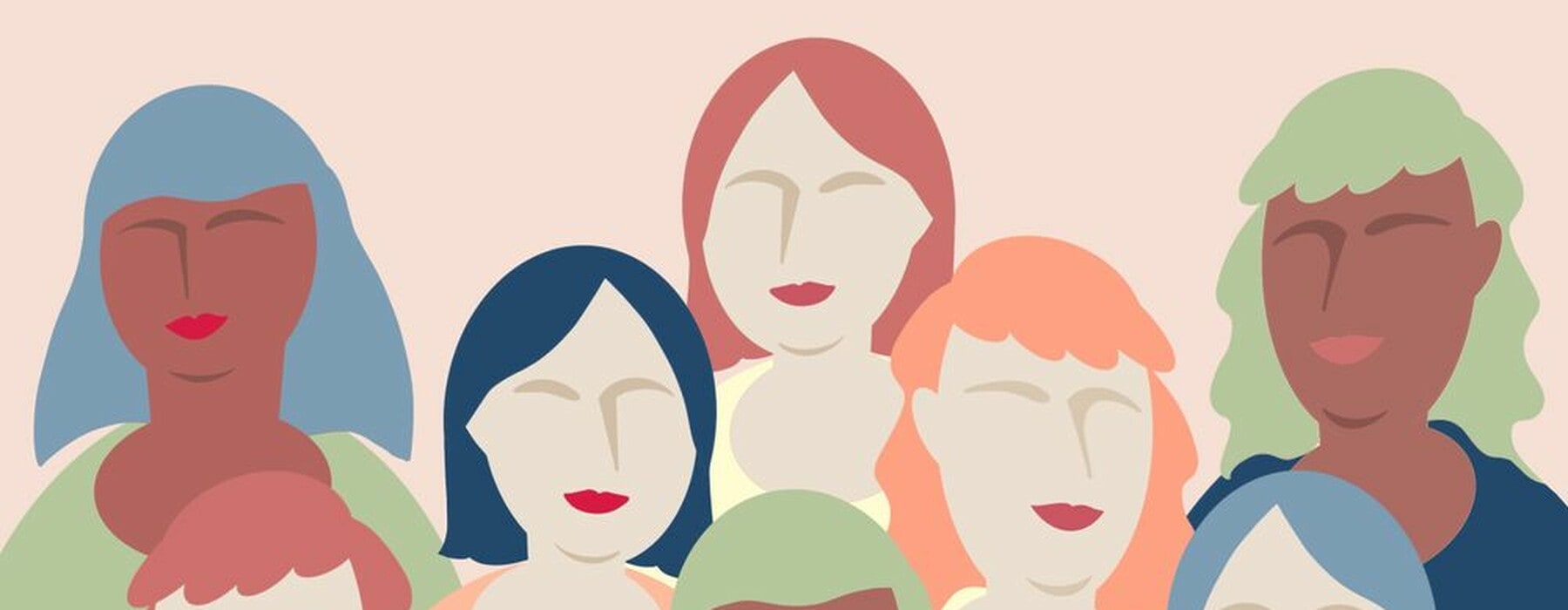 Illustration of group of women